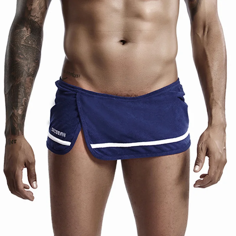 

Men Casual Shorts Bugle Pouch Boxer Shorts Sports Gym Jogging Training Pants Quick Dry Shorts Sleep Bottoms Beachwear Plus Size