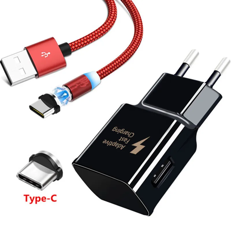 Магнитный кабель для быстрой зарядки и передачи данных с разъемом USB Type C Samsung A20E A40