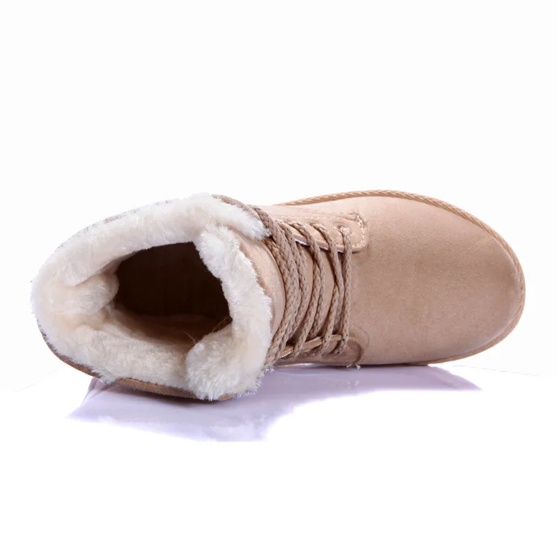 Новинка Теплые зимние ботинки Женские ботильоны Классические замшевые Женская