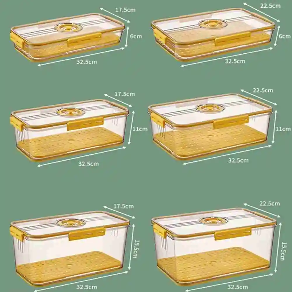 

New Product Food-grade Thickened Storage Box Refrigerator Frozen Food Kitchen Storage Box With Lid Container Fresh-keeping Box