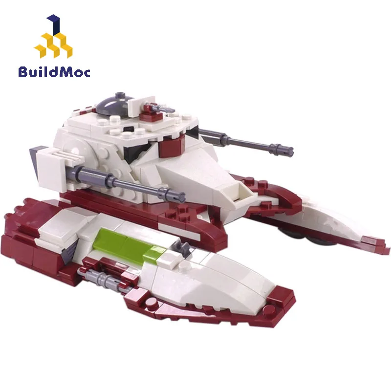 

BuildMoc Movie Star Plan Military Tank Fighter Tank TX-130T - Minifig Scale Building Blocks Bricks Weapon Toys For Children Gift