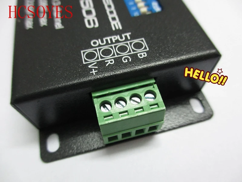 

PX24506 DMX 512 Decoder led Driver 9A DMX 512 Amplifier for 5050/3528 RGB LED Lights DC 12V-24V