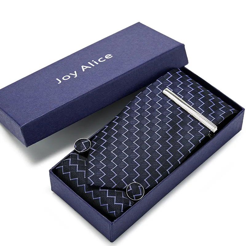 Новинка 2020 классический черный галстук Подарочная коробка для мужчин 8 см и