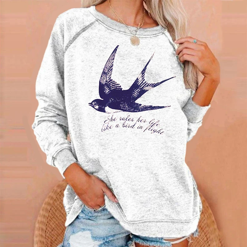 

Fashion Stevie Nicks Sweatshirt Pullover Temperament Printed Raglan Sleeve Sweatshirt