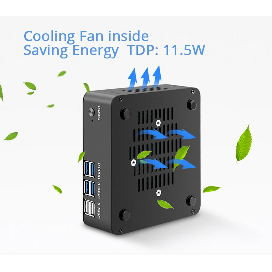 XCY мини ПК безвентиляторный Intel Core i7 7500U I5 7200U i3 7100U 4K HTPC компьютер Linux Windows 10 Мини