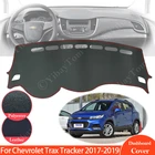 Нескользящий кожаный коврик для Chevrolet Trax Tracker Holden 2017  2019, накладка на приборную панель, ковер с защитой от солнца, аксессуары для коврика