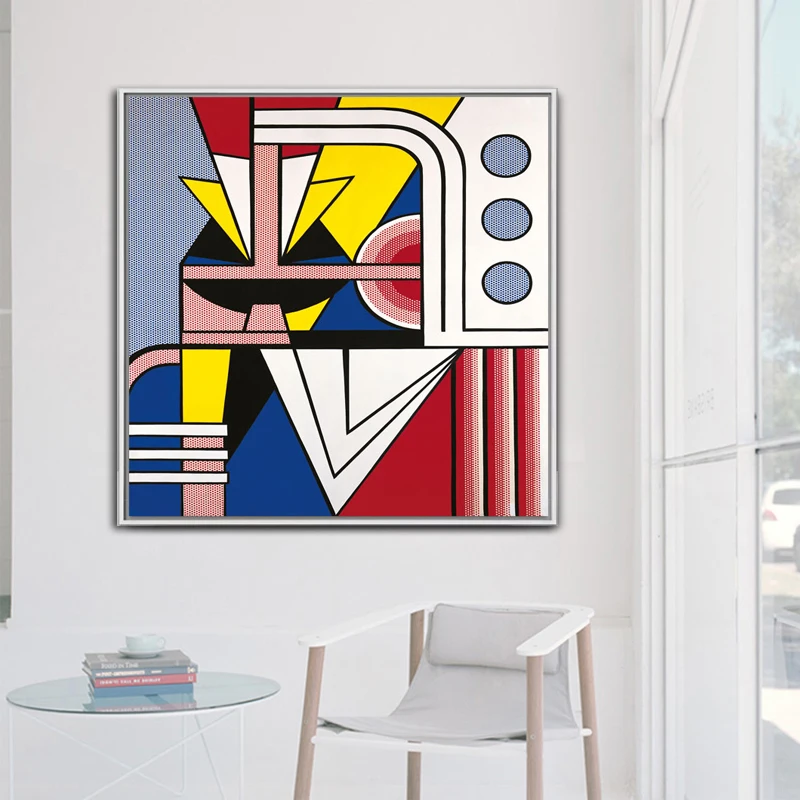 RELIABLI ART Roy Lichtenstein поп-арт, Картина на холсте, абстрактное искусство для гостиной, квадратные настенные картины, печать на холсте, без рамки
