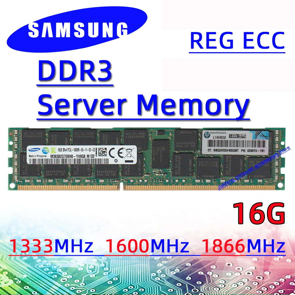 Серверная память Samsung ddr3 4 ГБ 16 32 1333 МГц REG ECC ОЗУ pc3 8 10600R 12800R 14900R 1600