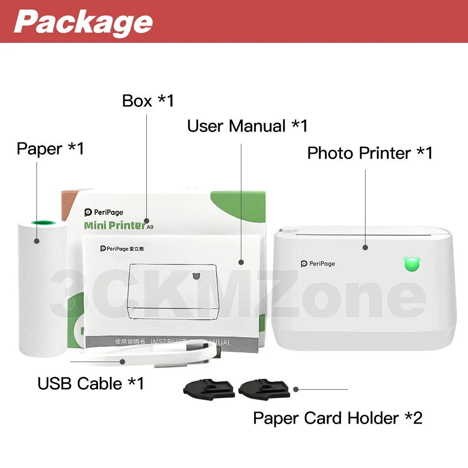 Peripage A9 A9s 200 точек/дюйм 300 принтеры мобильный телефон принтер Поддержка Android iOS PC