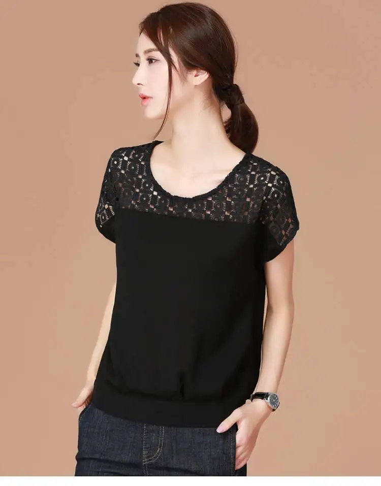 

Summer 2020 short sleeve t shirt red Women Top Garment