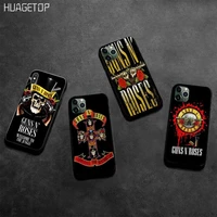 huagetop guns n roses phone case cover for iphone 11 pro xs max 8 7 6 6s plus x 5s se 2020 xr case