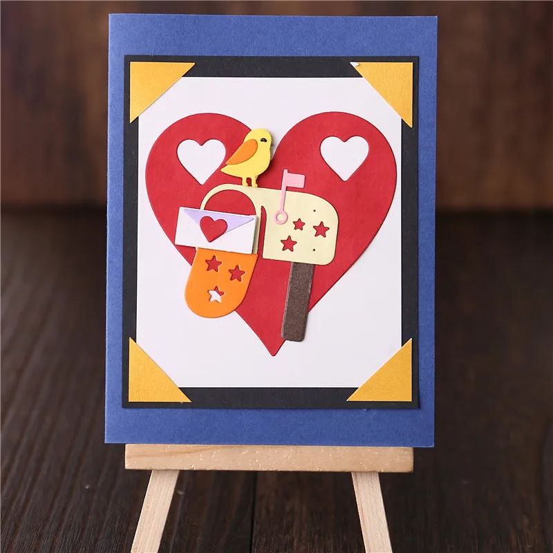 Почтовый ящик DiyArts металлические Вырубные штампы Птица Любовь для рукоделия