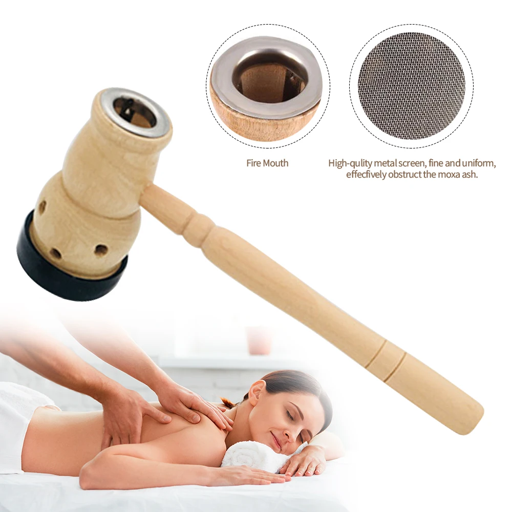 Gourd Moxibustion Box Wooden Device Massage Burner Roll Set Wormwood Artemisia Acupuncture Moxa | Красота и здоровье
