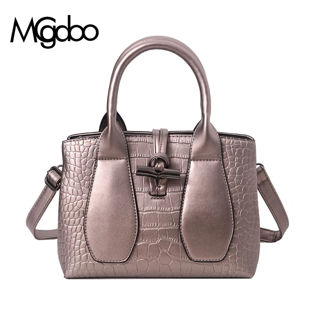 

Mgcdoo Fashion Women Handbag PU Leather Shoulder Bag Crocodile Pattern Tote Bag High Quality Top-Handle Bag