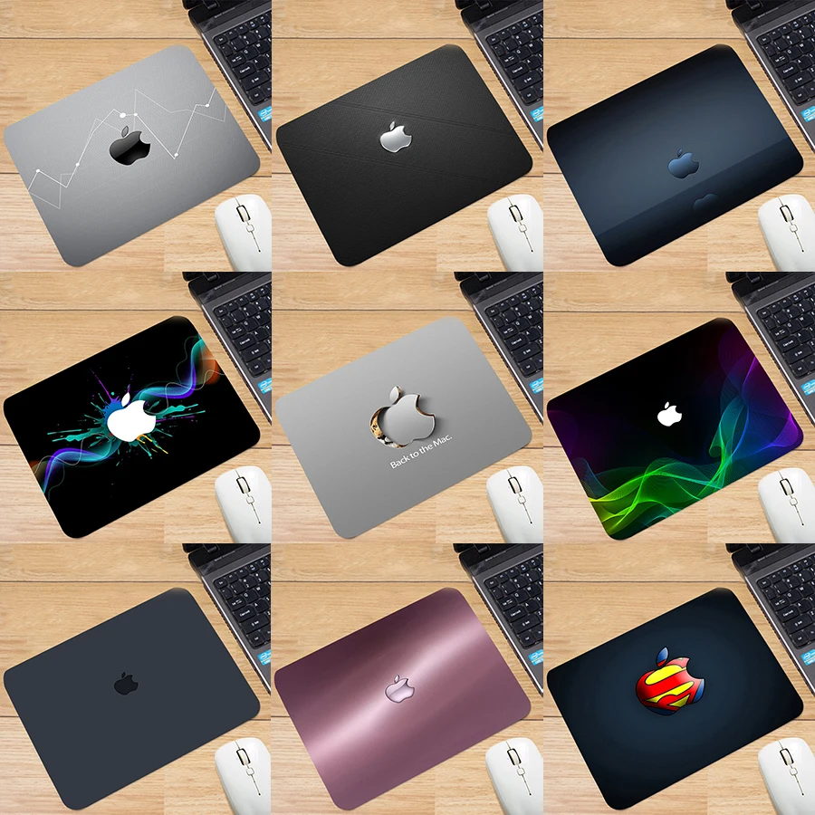 

Small Apple Logo Mouse Pad Anime PC Gamer Completo Computer Laptop Gaming Accessories Genshin Impact Keyboard Carpet HD Mousepad