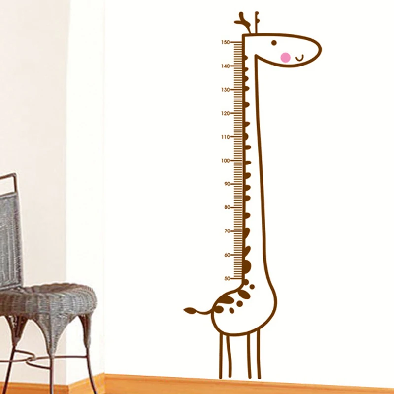 Жираф животное стикер для стены мультфильм детская комната спальня наклейка