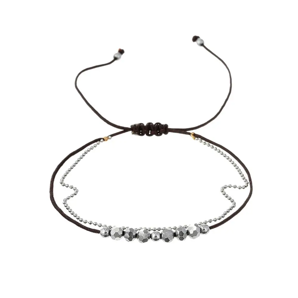 Простой дизайн кристалла бусины из нержавеющей стали шариковая цепь