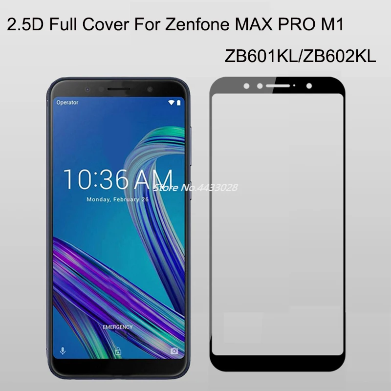 Защитное стекло ZB601KL закаленное с полным покрытием для ASUA Zenfone MAX Pro M1 zb602klla |