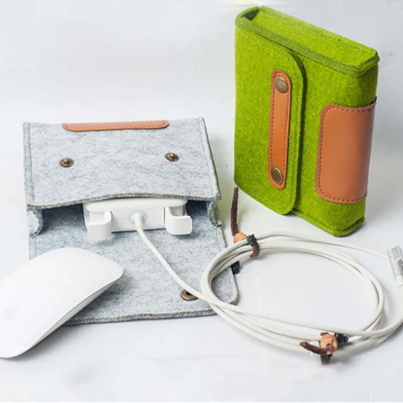 Фетровый миниатюрный чехол для хранения ключей и монет сумки наушники