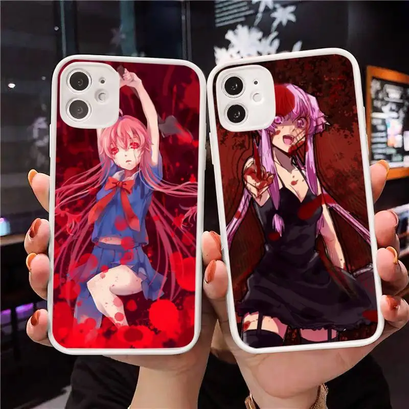 

Future Diary Mirai Nikki Phone Case Matte Transparent for iPhone 7 8 11 12 s mini pro X XS XR MAX Plus Clear mobile bag Funda