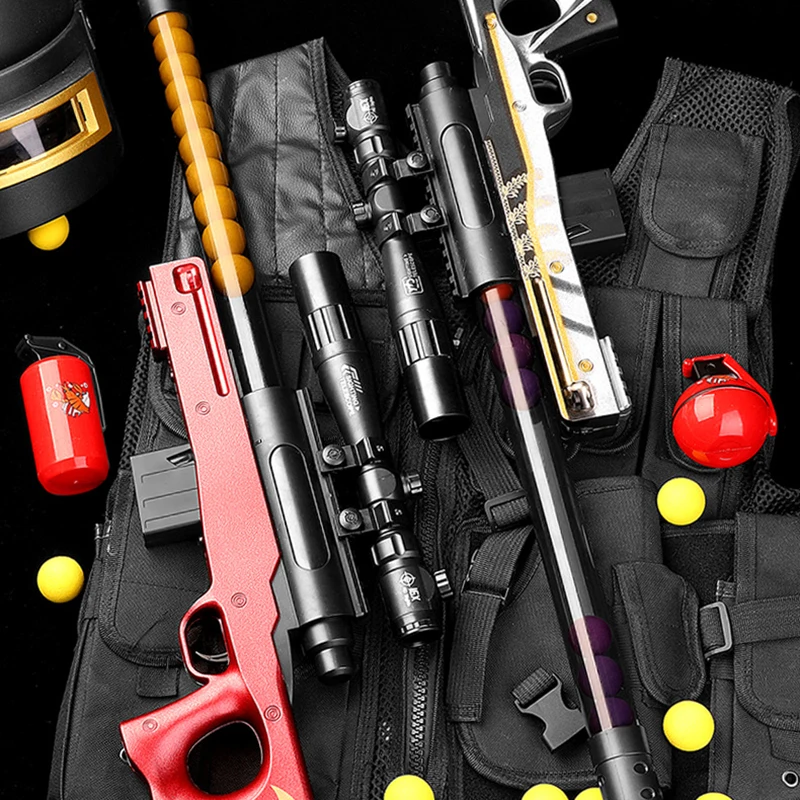 Снайперская винтовка AWM M24 EVA мягкая пуля ручной игрушечный пистолет с мишенью для