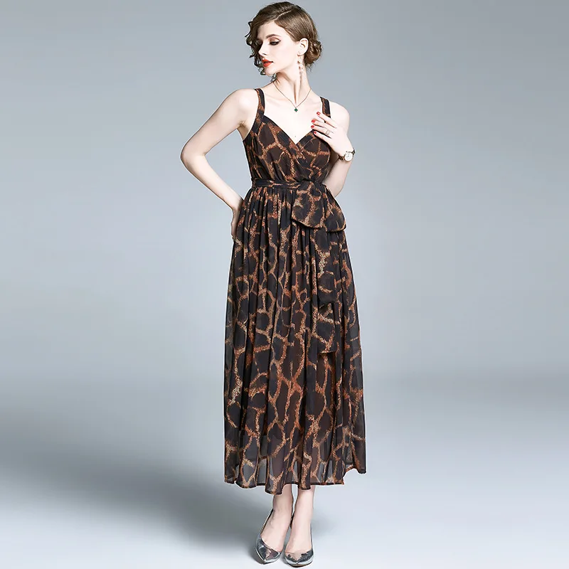 Женское элегантное пляжное платье для отпуска с V образным вырезом красивое