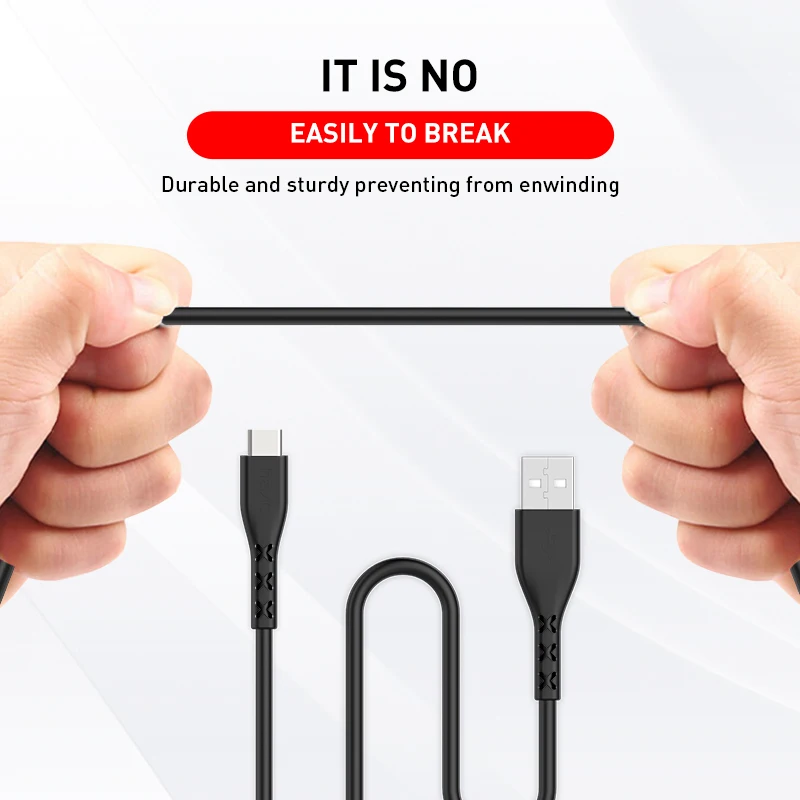 Кабель для зарядки Havit H68 с разъемом Type-C USB-кабель быстрой USB-C зарядное устройство