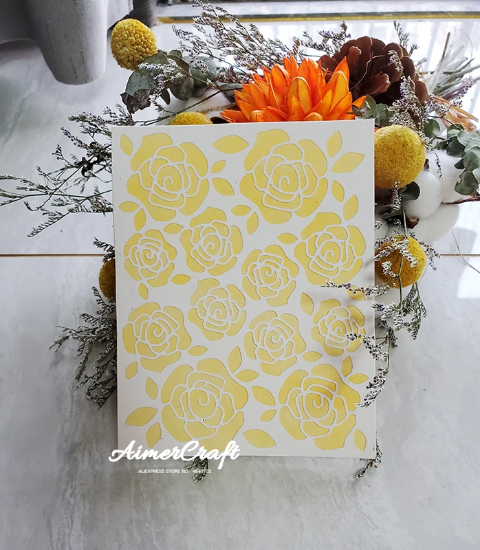 Металлические Вырубные штампы в виде розы цветок искусственное рельефное