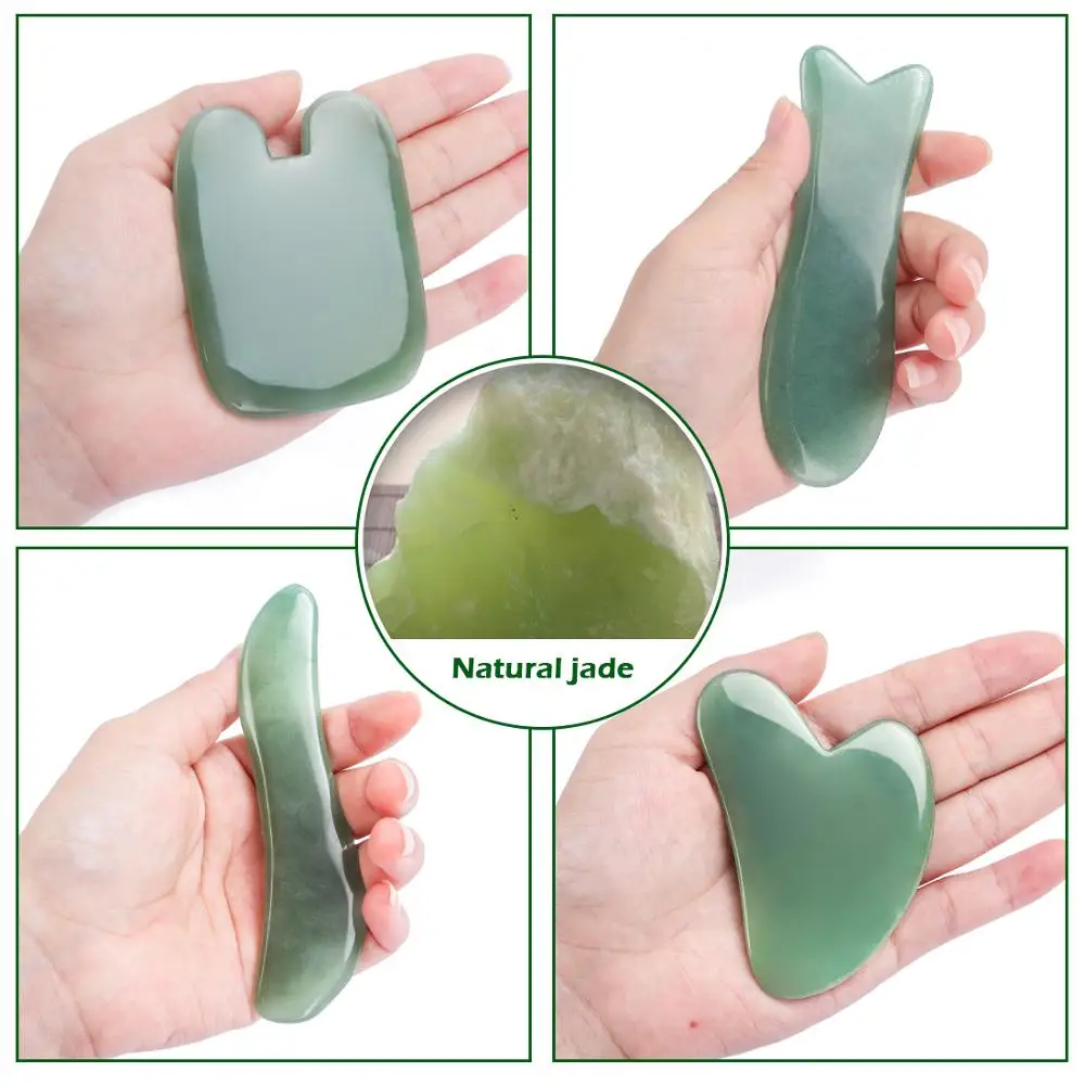 

Rose Quartz Roller Slimming Face Massager Lifting Tool Natural Jade Face Roller Skin Beauty Care Set For Birthday Gift No Box