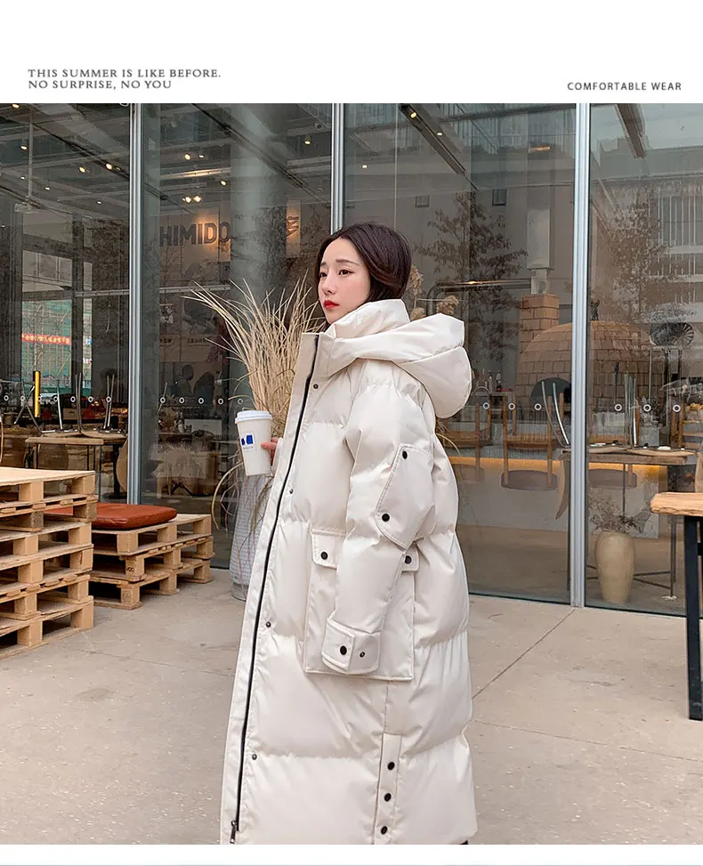 

Off-season down cotton women Korean version loose winter thick coat mid-length quilted jacket 2021 new winter clothing