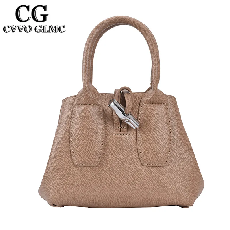 

Cvvo Glmc Brand Handbag High Quality Small Clutch Purse Solid Color 2021 Trend Minimalist Crossbody Messenger Bag Leather