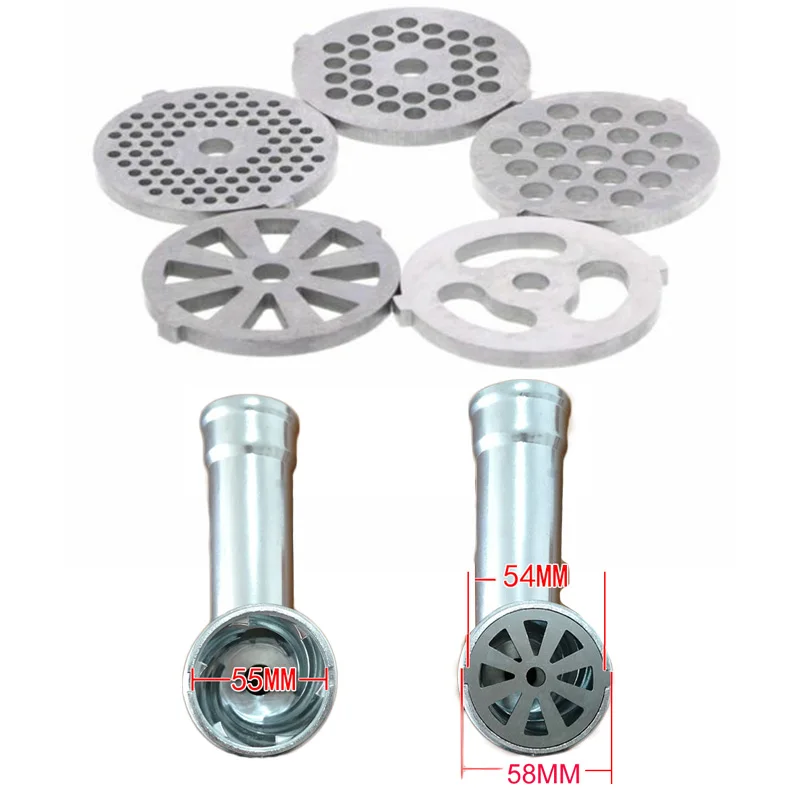 

55MM Stainless Steel Meat Grinder Hole Plate Replacement Net Knife Parts Accessories kitchen Appliance Meat Grinder