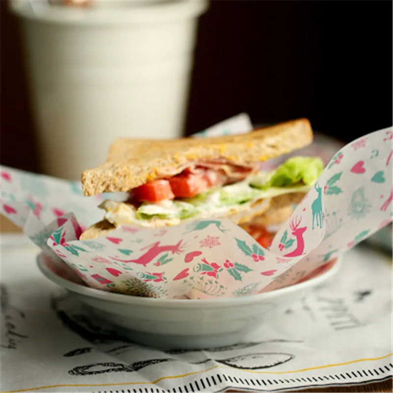 Снежинка Рождественская Восковая бумага антипригарная пищевая обертка масляная