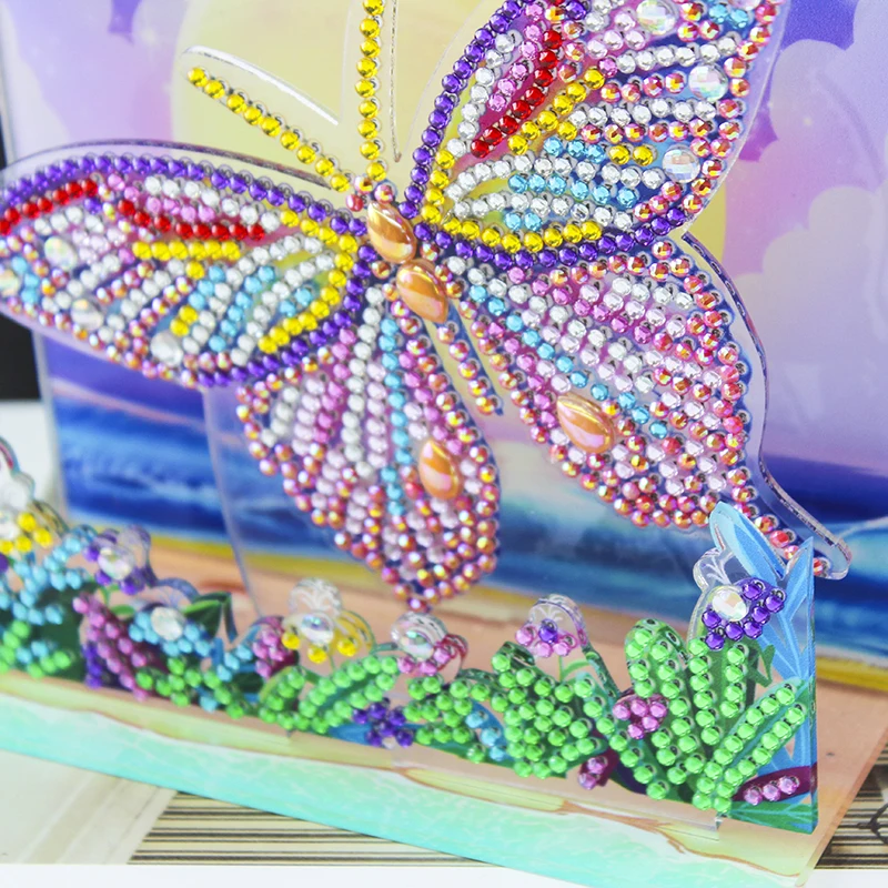

New product butterfly pattern 3D diamond painting embroidery cross stitch full diamond mosaic round shiny home decoration gift