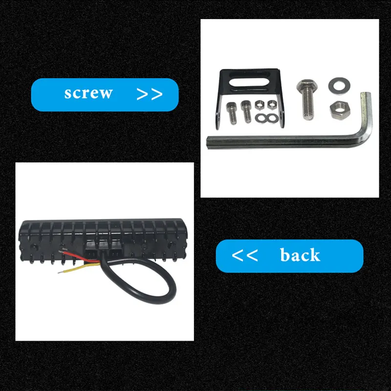 2 шт. 5 8 дюйма светодиодный рабочий свет стробоскоп двухцветный 12 В-60 в точечный