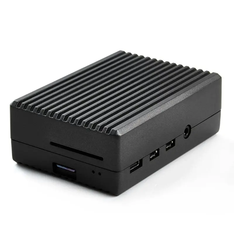 

Metal Case Enclosure Aluminum Alloy Protective Shell for Raspberry Pi 4B Kit
