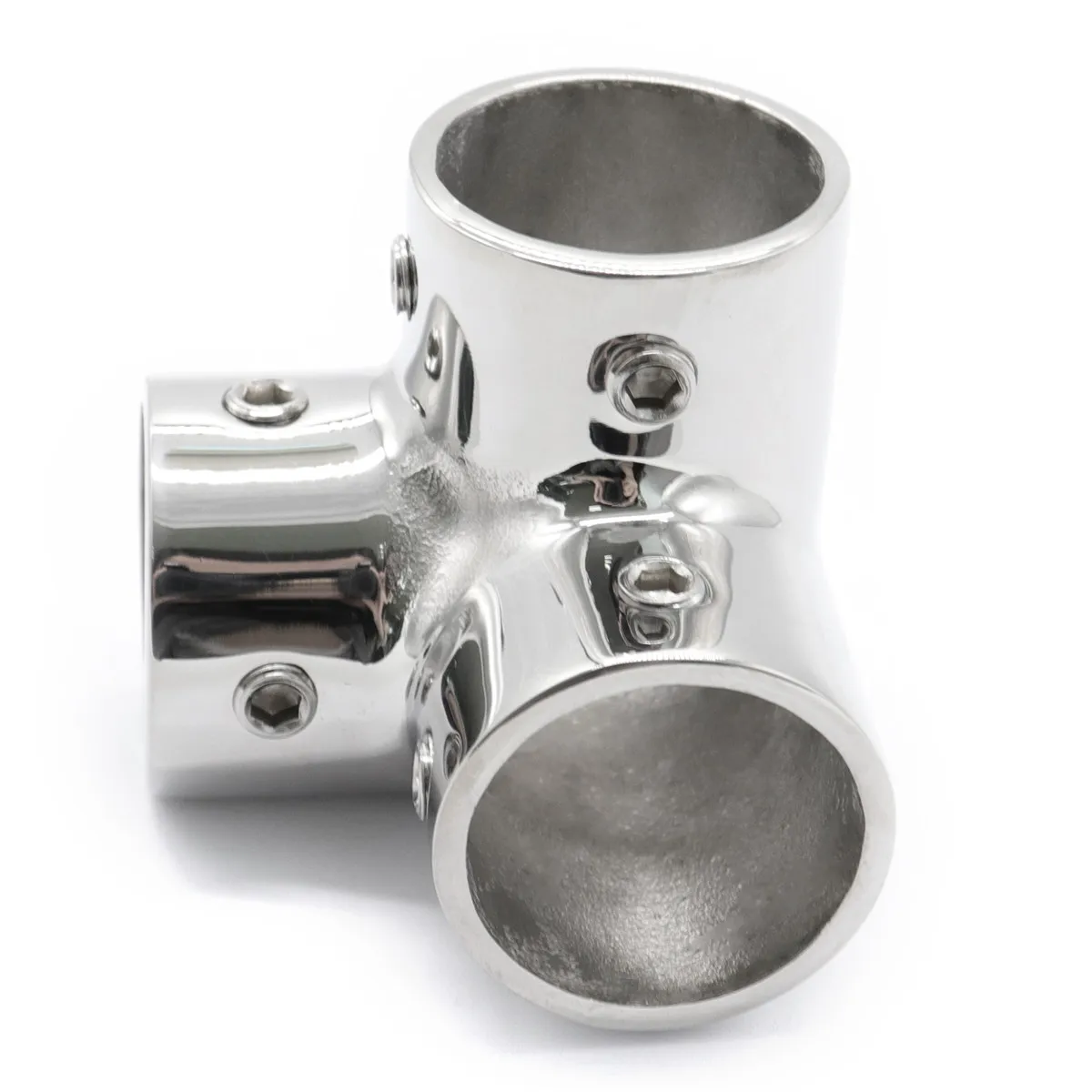 

Boat Hand Rail Fitting 3 Way Corner Elbow Hardware 25mm Tubing Boat Parts Accessories Marine Hardware