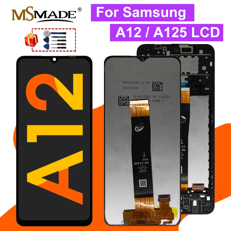 6 5 &quotоригинал для Samsung Galaxy A12 ЖК A125F SM A125 дисплей тачскрин аналагово цифровой