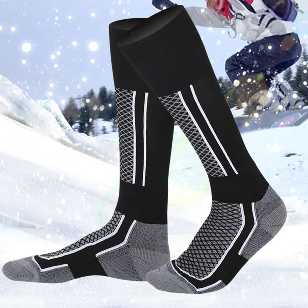 

2021 Ski Socks Thick Cotton Sports Snowboard Cycling Skiing Soccer Socks Men Women Moisture Absorption High Elastic Thermosocks