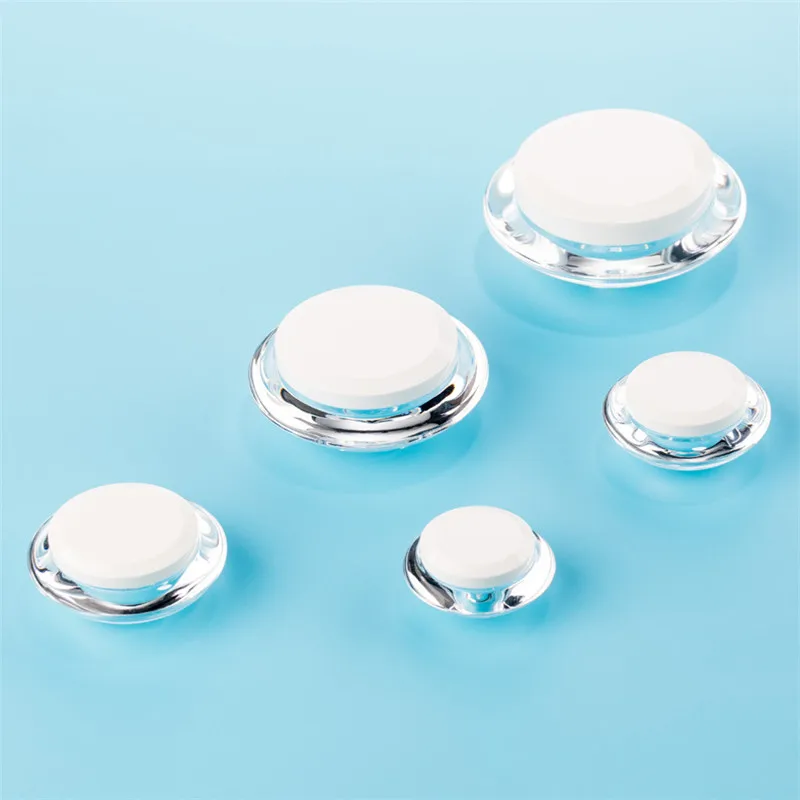 

3/5/7/10/15/30/50g Empty Clear Plastic Face Cream Lip Balm Containers Liquid Lotion Cosmetic Refillable Bottle