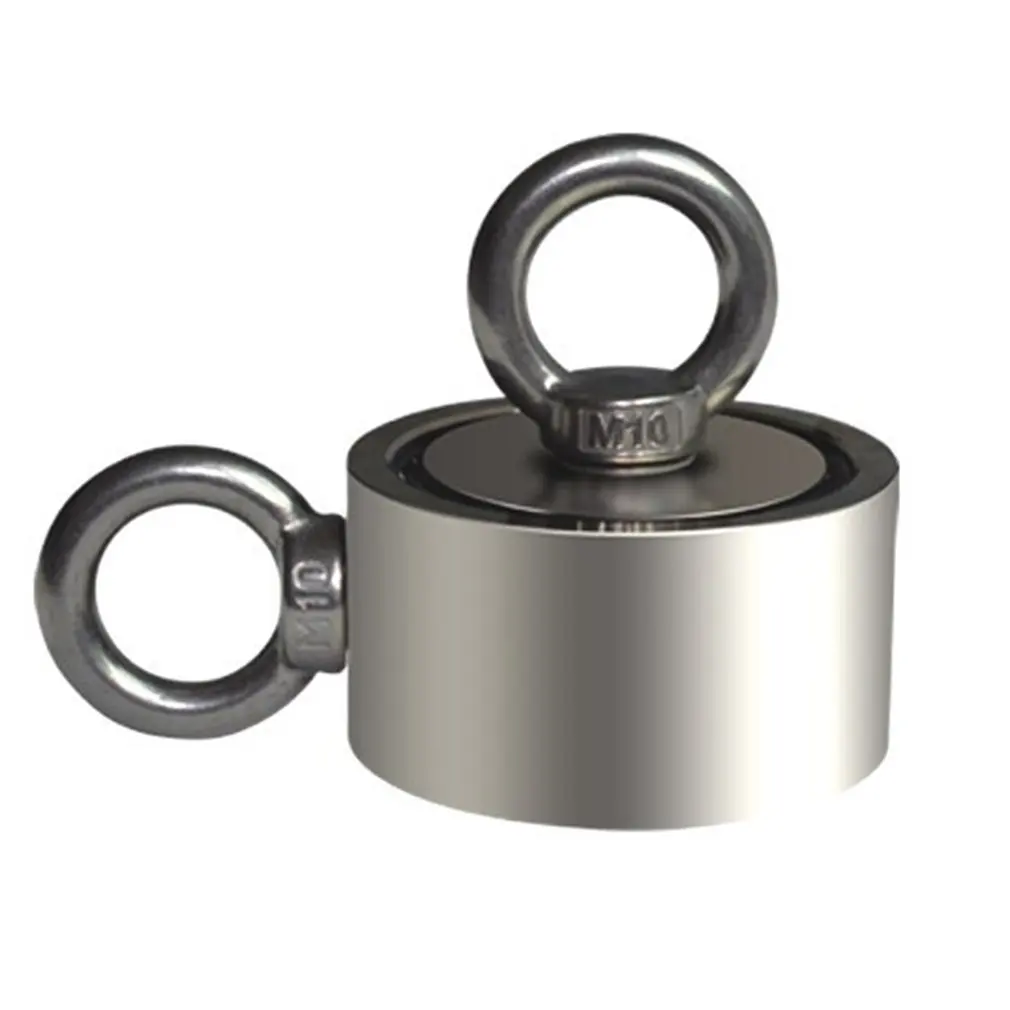 Сильный неодимовый магнит двухсторонний поисковый магнитный крючок супер