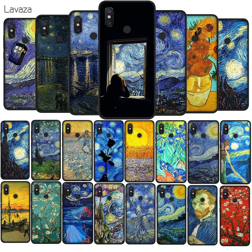 Мягкий чехол Ван Гог Звездная ночь для Xiaomi A1 A2 A3 Lite Pro Mix 2S 6 8 SE POCOPHONE F1 силиконовый |