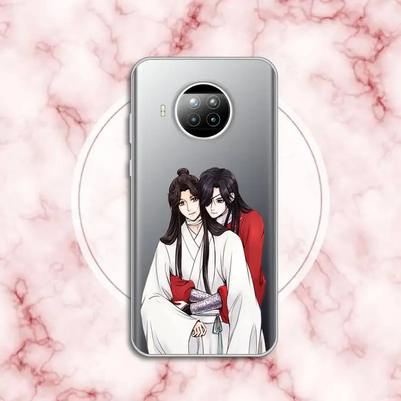 

Tian Guan Ci Fu anime cartoon Anti-fall luxury Phone Case cover Transparent for Xiaomi Redmi note 10 t 8 9 pro lite 11