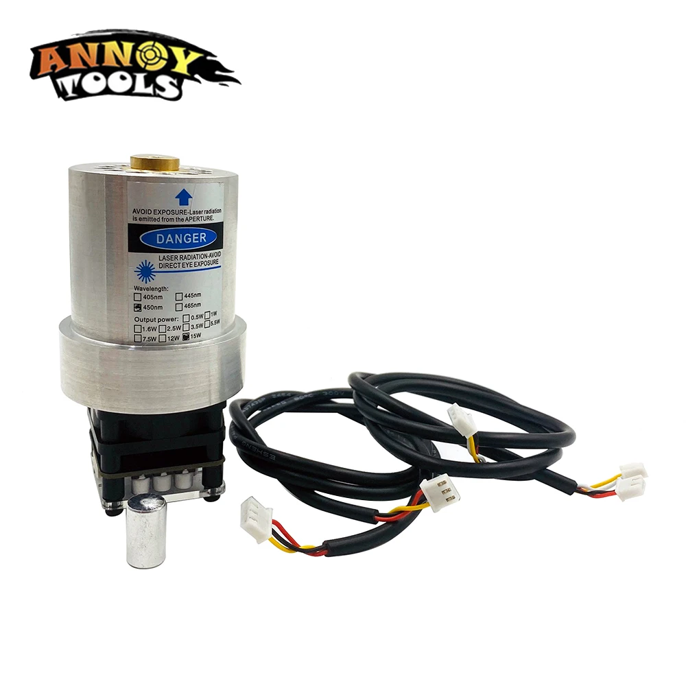 Цилиндрический лазерный модуль с фиксированным фокусом 52 мм 15 Вт можно