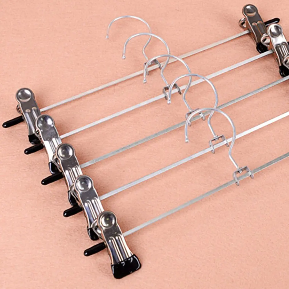 Брюки юбка вешалки Высокое качество нержавеющая сталь подставка держатель с 2