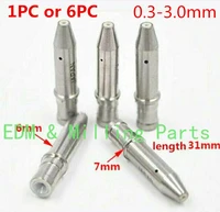 1pc6pc wire edm drill puncher machine pipe white ceramic guide 31x7x6x5x6mm 0 3 3 0mm for cnc machine service