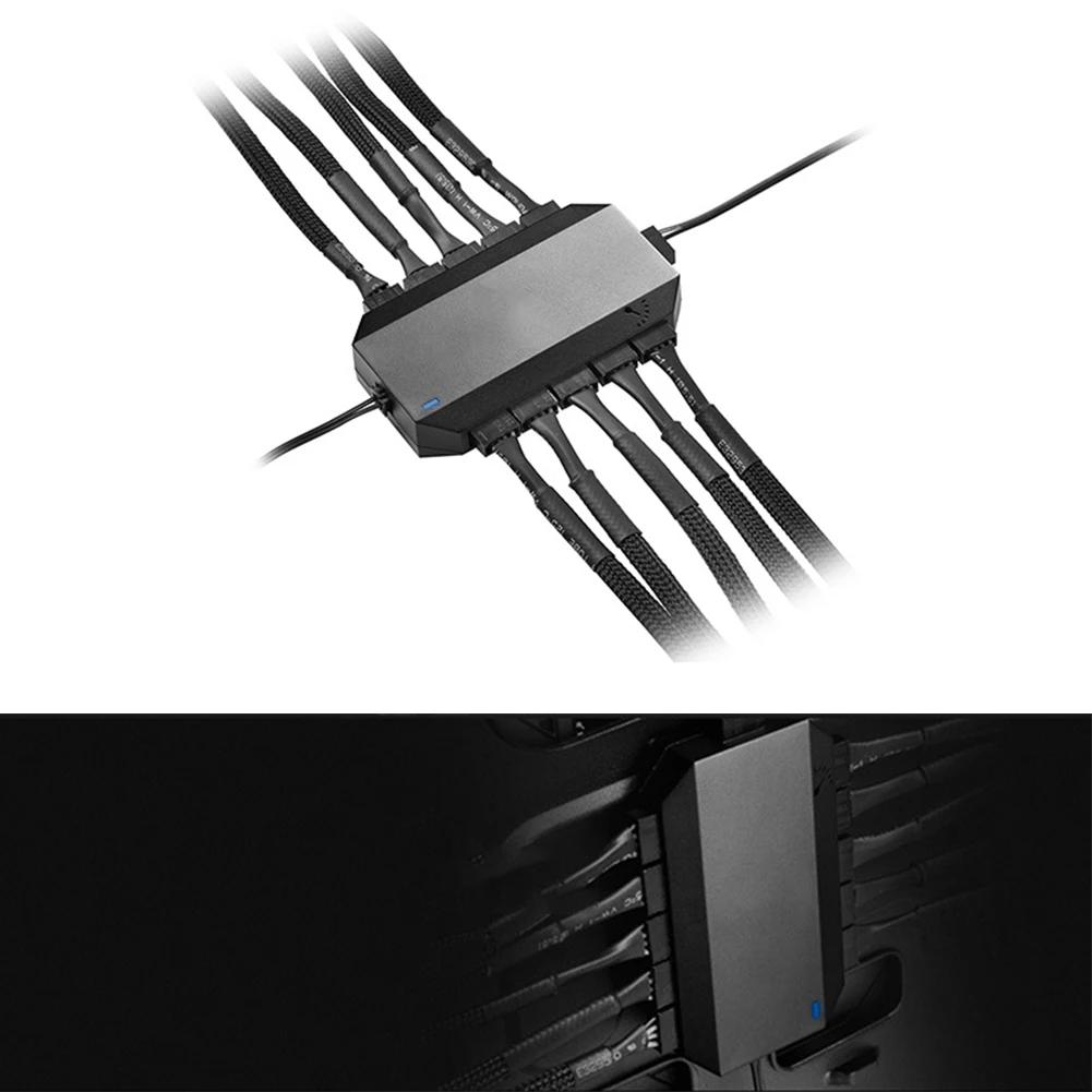 FH-10 модульный PWM Универсальный 3Pin 4Pin прочный сплиттер контроллера SATA питание