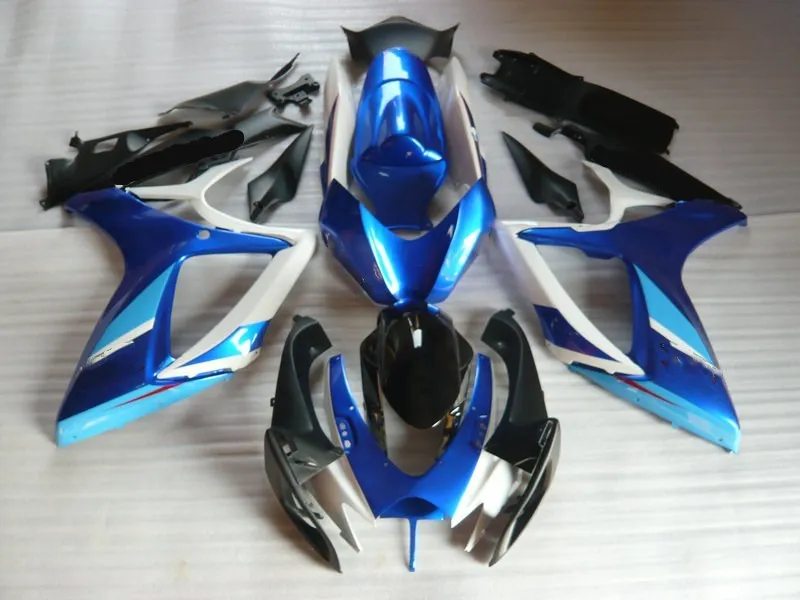 Набор обтекателей мотоцикла для GSXR600 750 K6 06 07 GSXR 600 GSXR750 2006 2007 ABS синий белый черный