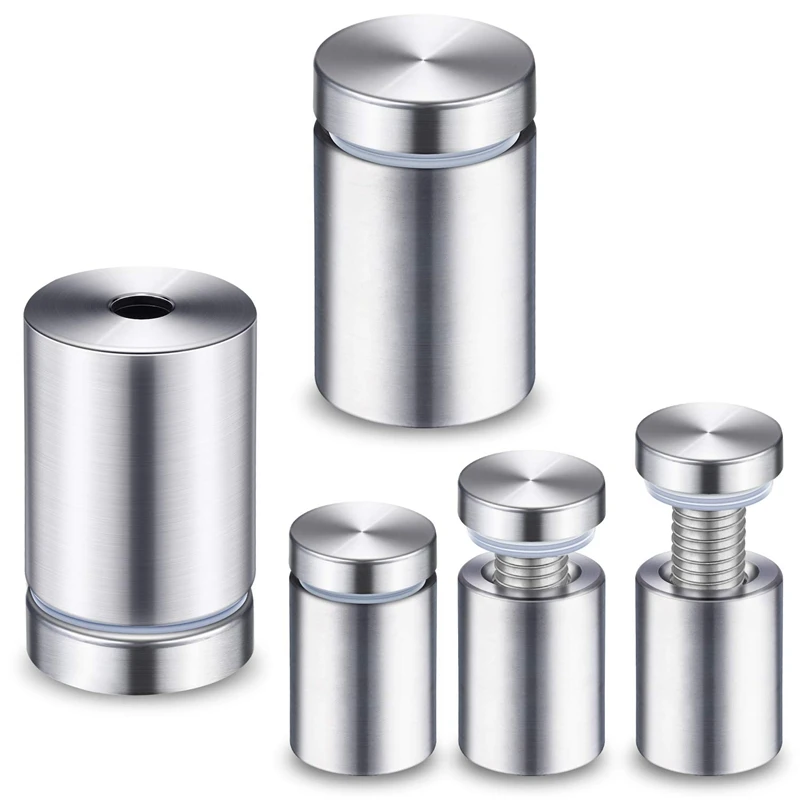 50 Packs Sign Standoff Screws Advertising Stainless Steel Wall Mounts Glass Acrylic Nail for Artwork and S | Обустройство дома