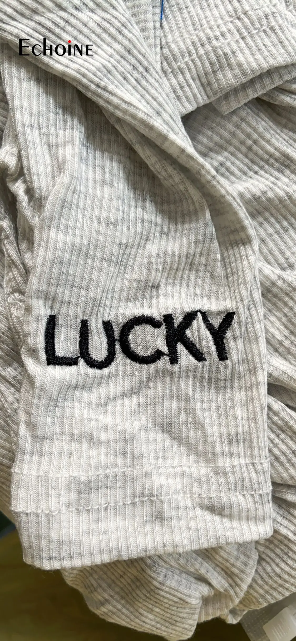 

Echoine Autumn Solid Knitted Lucky Label Embroidery Bodycon Jumpsuit Women Skinny Active Wear Rompers Long Sleeve Club Overalls